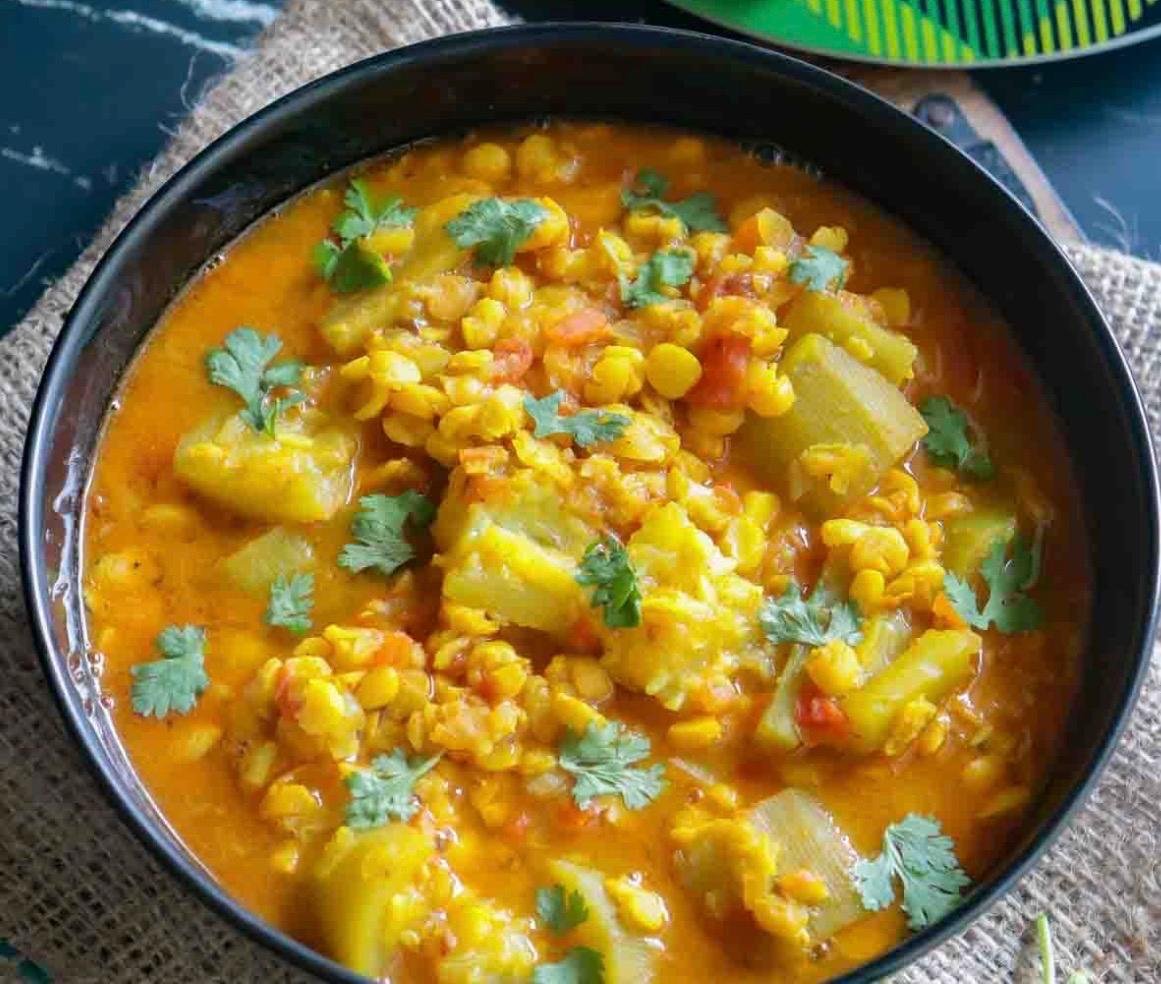 Dudhi Dal Subji (Lauki Chana Dal)