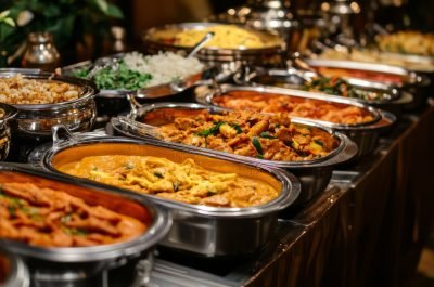 exquisite-indian-wedding-banquet-buffet-with-traditional-gourmet-dishes